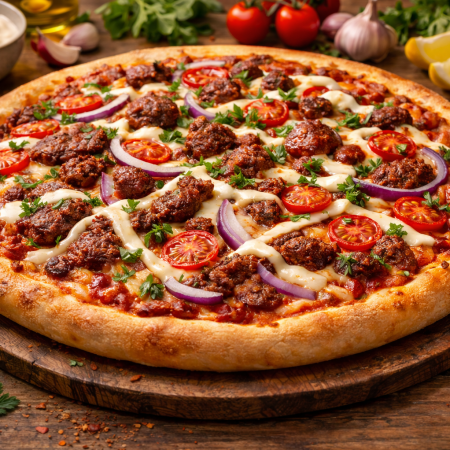 Kebab Pizza